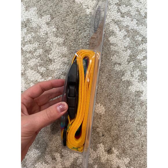 Brookstone Vintage Locking Lugguge Strap Rainbow Multi Stripe NEW - Picture 3 of 5